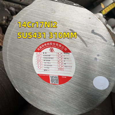 Anil Permukaan Stainless Steel Round Bar Hot Rolled AISI 431 Dia185MM Untuk Cetakan Kaca