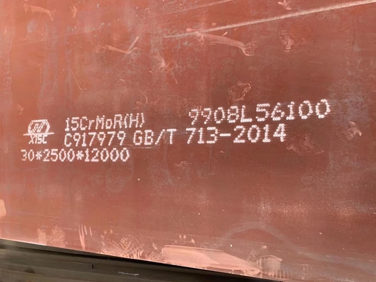 Pressure Vessel Dan Boiler 1.2mm Hot Rolled Alloy Steel Plate 15CrMoR(HIC) 15CrMoR N+T 15CrMoR