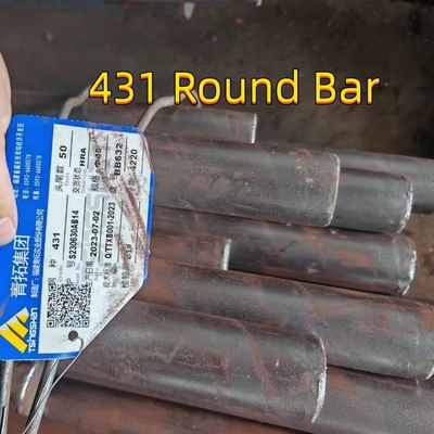 Anil Permukaan Stainless Steel Bar AISI 431 Putaran Shaft Soft Rolled Ultrasonic