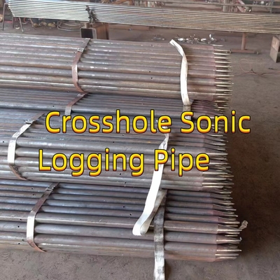 Tipe Threading Crosshole Sonic Logging Tube Od 57mm Ketebalan 3mm Untuk Bore Pile