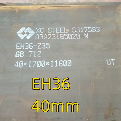 Plat EH36 (Plat Bentuk persegi panjang) Pelat Baja Tensile Tinggi Bangunan Kapal LR ABS 30mm 70mm Plat Bulat