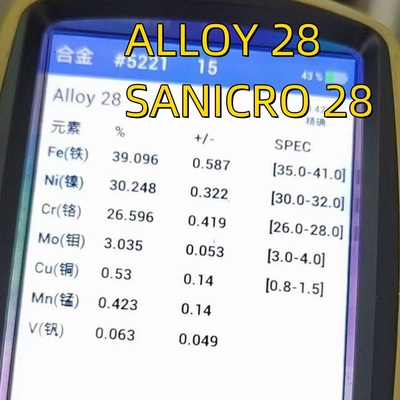 Bahan baku SANICRO 28 UNS N8028 ((Alloy28))Stainless Steel Seamless Pipe