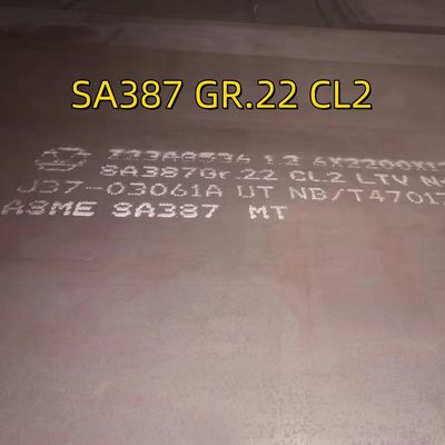 SA387 Gr22 Cl2 Plat baja paduan bergelombang panas