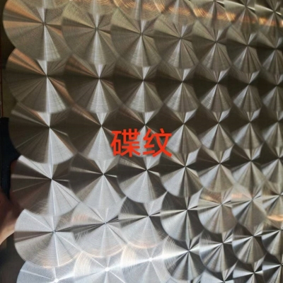 304 3D CD Art Laser Mirror Finish Polished SUS304 Stainless Steel Pattern Sheet Seperti CD Circle Efek Laser