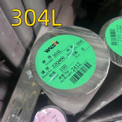 Lantai Hitam Cerah Polished 304L Baja Ringan Bulat / SS 304 Rod Dengan Panjang Disesuaikan 6M