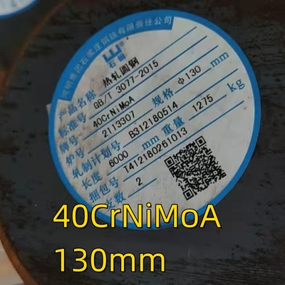 ASTM SAE4340 DIN 1.6511 Alloy Round Rod SNCM439/40CrNiMoA Pemadam untuk poros kekuatan tinggi