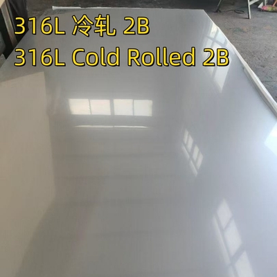 Cold Rolled  316L Sheet ASTM A240 AISI316L DIN1.4404 Stainless Steel Metal Sheet 1.0*2000*3000