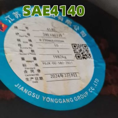 Batang Bulat Baja Paduan SAE4140 Canai Panas OD 200-600mm SCM440 Batang Padat Tempa