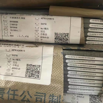 Hot Rolled Super Duplex ASTM A240 2507 S32750 Lembar baja tahan karat 8*1500*6000mm