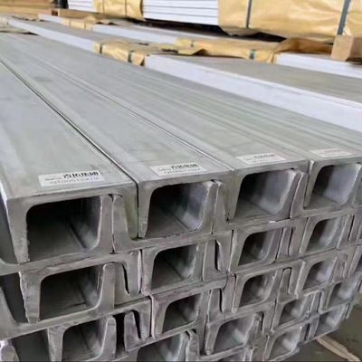 Grade 304 6m Panjang Saluran U Stainless Steel ISO 9001