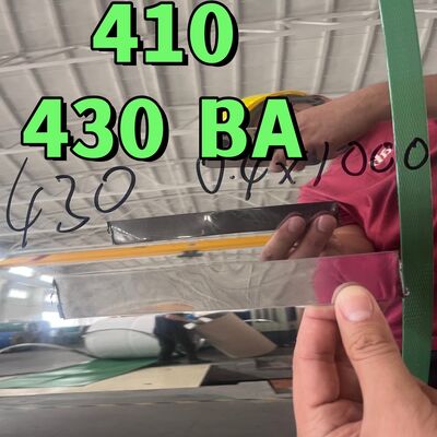 12X17/430/1.4016 AISI 430 Cold Rolled Stainless SteelCoil 0.4*1000mmLebar SUS430 Ba Permukaan