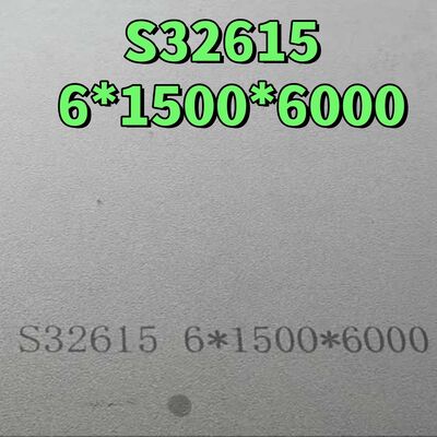 ASTM A240  UNS S32615 Stainless Steel Plate  6*1500*6000mm  Hot Rolled NO.1 Surface