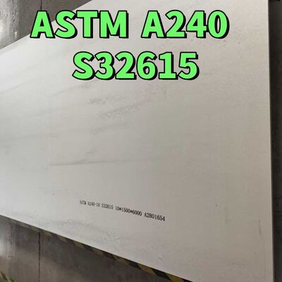 ASTM A240 UNS S32615 Plat baja tahan karat yang digulung panas 10*1500*6000mm NO 1 Permukaan