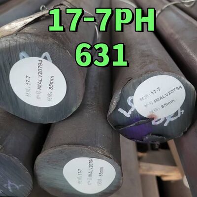 Teknik Memalsukan / Digulung Panas ASTM A564 SUS631 17-7PH DIN1.4568 Bar Bulat Baja Ringan Dengan Pengolahan Panas