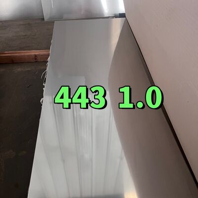 ASTM A240 Cold Rolled SUS443 UNS S44330 DIN1.4611 X2CrTi21 Lembaran Baja Tahan Karat 1.2*1220mm