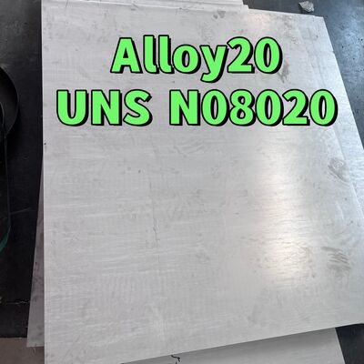 Alloy 20 Plate Incoloy20 Carpenter20Cb-3 UNSN08020 2.4460 8MM X 1500 X 6000MM