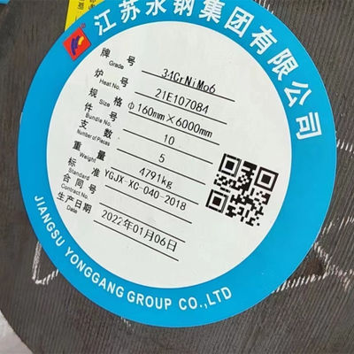 Hot Rolled 34CrNiMo6 Steel Round Bar Rod DIN 1.6582 EN 10083 Dipalsukan