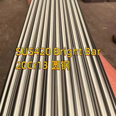 SUS420 Stainless Steel Bar Batang Bulat 1.4037 X65Cr13 AISI 420 11.6 H11 Panjang 3m