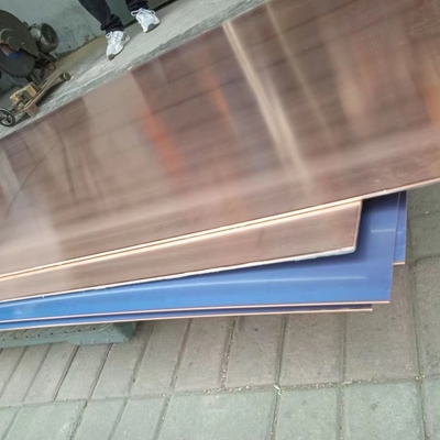 Lembar Plat Tembaga Merah C10100 3mm * 1000 * 2000mm Murni Untuk Kabel Listrik
