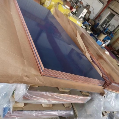 Lembar Plat Tembaga Merah C10100 3mm * 1000 * 2000mm Murni Untuk Kabel Listrik