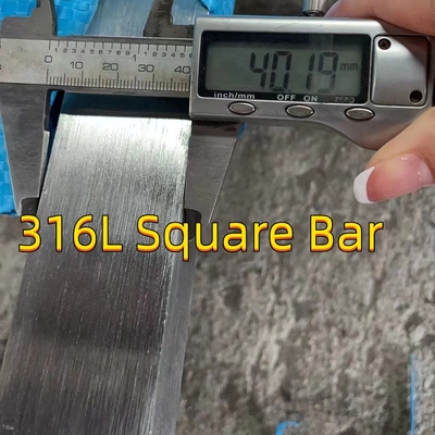 DIN1.4404 SUS316L Stainless Steel Square Bar 25.4*25.4mm Panjang 3000mm