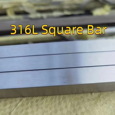 DIN1.4404 SUS316L Stainless Steel Square Bar 25.4*25.4mm Panjang 3000mm