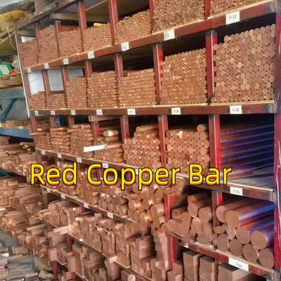 Bar Tembaga Murni Bentuk persegi 20*20 30*30mm Bar Tembaga Merah C1100 1/2H Hard Shaft
