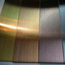 0.5*1240x2440mm Stainless Steel Lempeng Kaca Lempeng Panel Ti-Emas Lempeng Kaca