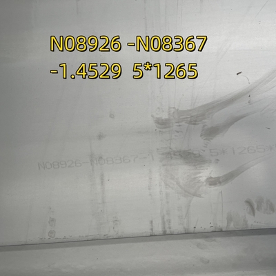 N08926 N08367 DIN1.4529 Lempeng baja tahan karat 5*1265*6000mm NO.1 AL-6XN Inkolay Alloy 25-6Mo