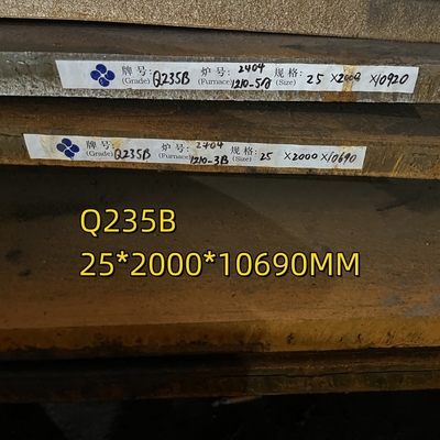 ASTM A36 Piring baja karbon Q235B S235JR 20*2000*12000mm Untuk Piring Kapal Tekanan