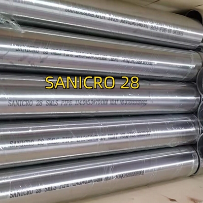 SANICRO 28 UNS N08028/W. Nr. 1.4563 SMLS pipa paduan 28 Stainless Steel Tubing 114*5*6000