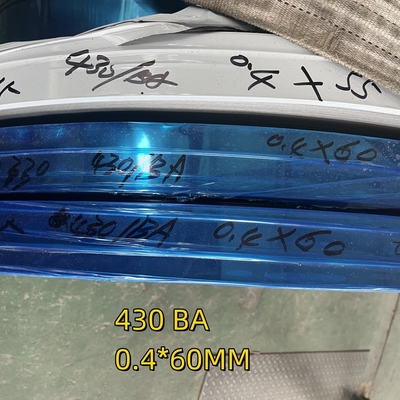 Strip Stainless Coil SS 430 Dengan Lapisan Ba dan PVC Dengan Strip SUS430 dengan Tekanan Tinggi