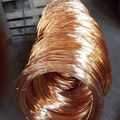 Red Copper Wire Bare Copper Wire Rods C1100 Bentuk Bulat Wire Tunggal Bentuk keras 0,3-3mm