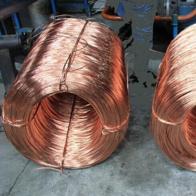 Red Copper Wire Bare Copper Wire Rods C1100 Bentuk Bulat Wire Tunggal Bentuk keras 0,3-3mm