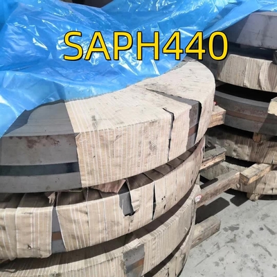 Kekuatan tinggi 1.6х1250 JIS G 3141 SAPH440-P Hot Rolled Pickling Steel Coil Slitting Strip