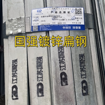 Hot Dip Galvanized Steel Flat Bar S235JR ASTM A36 Untuk Bahan Bangunan 60*6*6000MM
