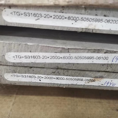 55mm tebal stainless steel 316L plat 2000*6000mm Din1.4404 s31603 12mm tebal SS plat Kelas 316