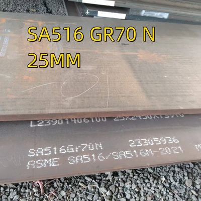 MS Plate 50X2500X3000MM ASTM SA516 SA516 G70 Plat baja karbon ringan yang digulung panas