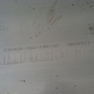 ASTM A240 TP304 S30408 1.4301 Lempeng baja tahan karat NO.1 Permukaan 1500x3000mm Ukuran