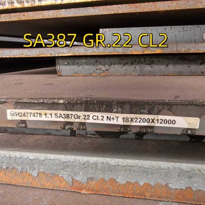 SA387Gr22 CL2 N+T Boiler dan Kapal Tekanan Plat Baja 18*2200*12000MM