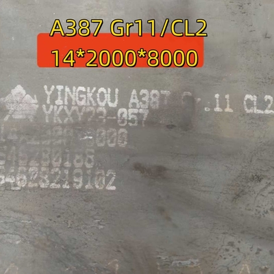 A387 Gr.11 CL2 14*2000*8000MM EN 10028 13CrMoSi5-5 Kapal Tekanan Plat Baja