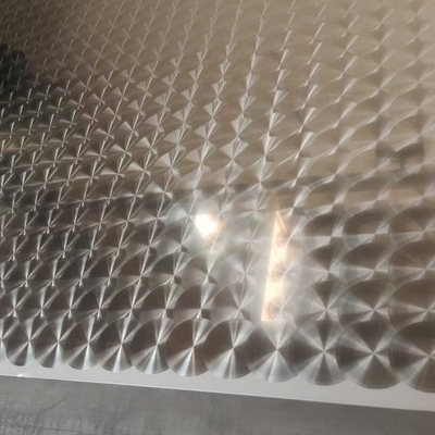 304 3D CD Art Laser Mirror Finish Polished SUS304 Stainless Steel Pattern Sheet Seperti CD Circle Efek Laser