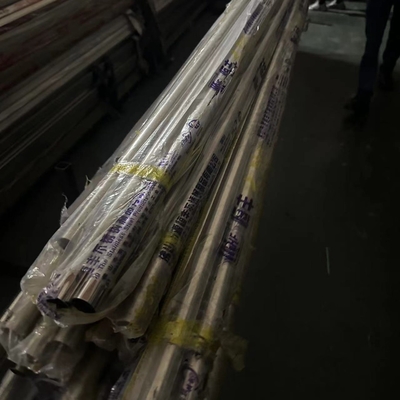 ASTM A554 201 tabung las 25*0.8*6000mm 320 Grit Mirror Polished Stainless Steel Pipe