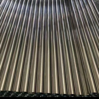 ASTM A554 201 tabung las 25*0.8*6000mm 320 Grit Mirror Polished Stainless Steel Pipe