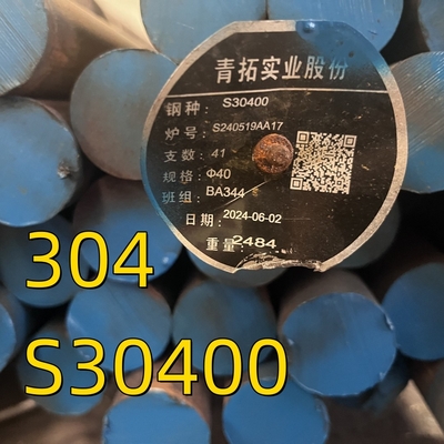 ASTM A276 Kelas 304 SS304 S30400 1.4301 Bar Bulat Cerah Dipolekan OD 150MM