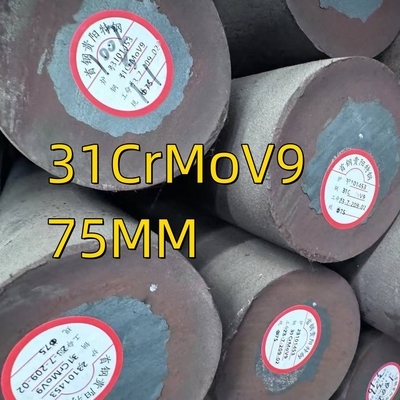 Nitriding Steel DIN 1.8519 / 31CrMoV9 Alloy Steel Forged Bar Untuk Batang Piston Permukaan Hitam Dan Cerah