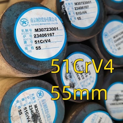 Hot Rolled 51CrV4 Spring Alloy Rod 6m Panjang ASTM AISI 6150 DIN1.8169 Steel Round Bar
