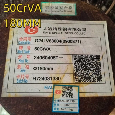 Hot Rolled 51CrV4 Spring Alloy Rod 6m Panjang ASTM AISI 6150 DIN1.8169 Steel Round Bar