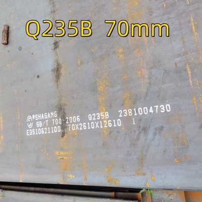 SS400 Lembar Baja Hot Rolled/ Lembar Baja Karbon A36 Q235B Dengan Lebar 1500 - 2500mm