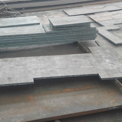 EN10025 S355J2+ N Piring baja bergelombang panas Memotong ke berbagai bentuk Memotong Bagian Pengolahan
